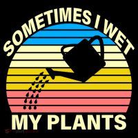 Sometimes I Wet My Plants Retro Women's Tank Top thumb 5