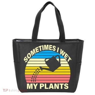 Sometimes I Wet My Plants Retro Tote Bag