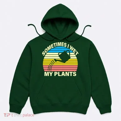 Sometimes I Wet My Plants Retro Hoodie