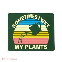 Sometimes I Wet My Plants Retro Mousepad thumb 0