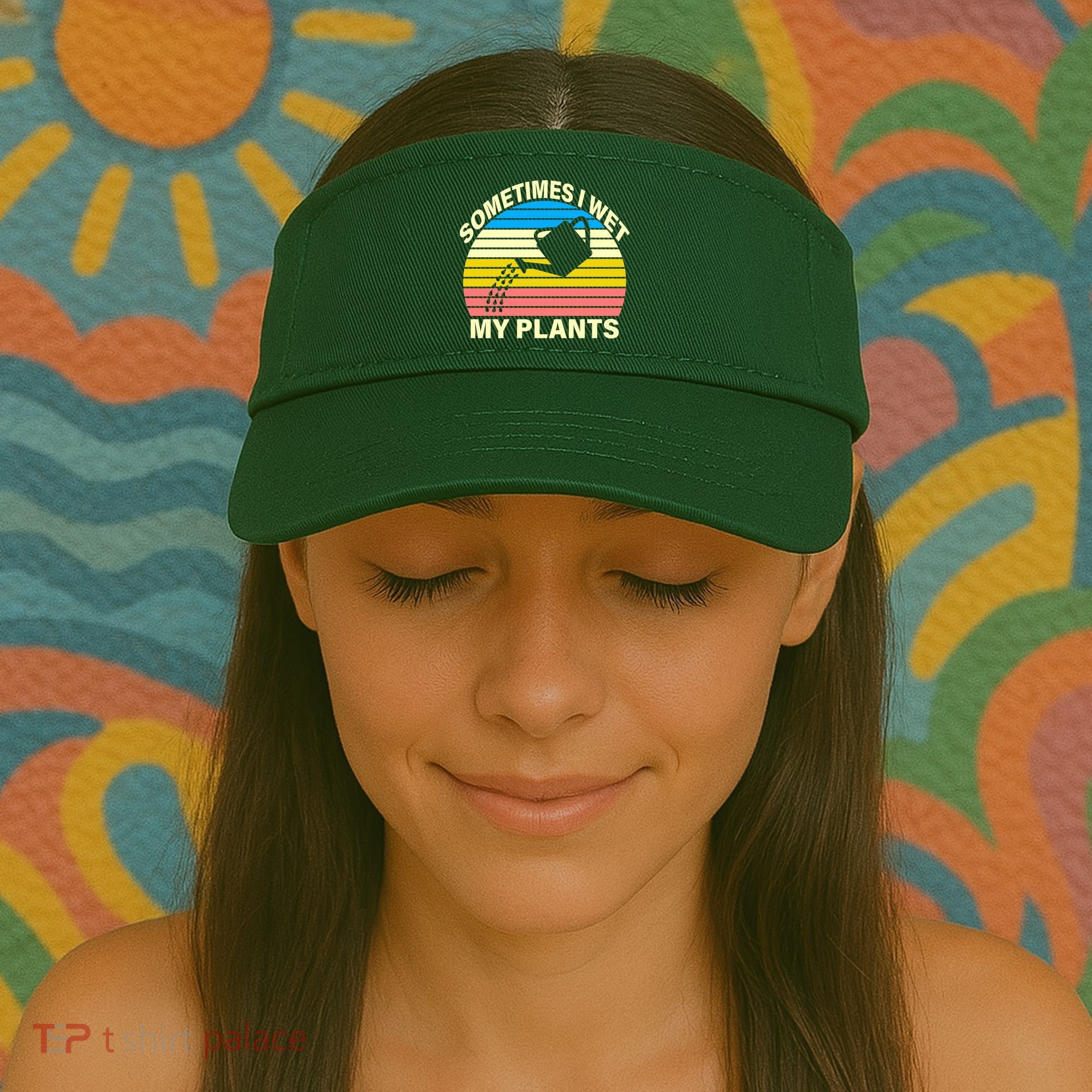 Sometimes I Wet My Plants Retro Visor