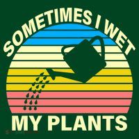 Sometimes I Wet My Plants Retro Kids Hoodie thumb 2