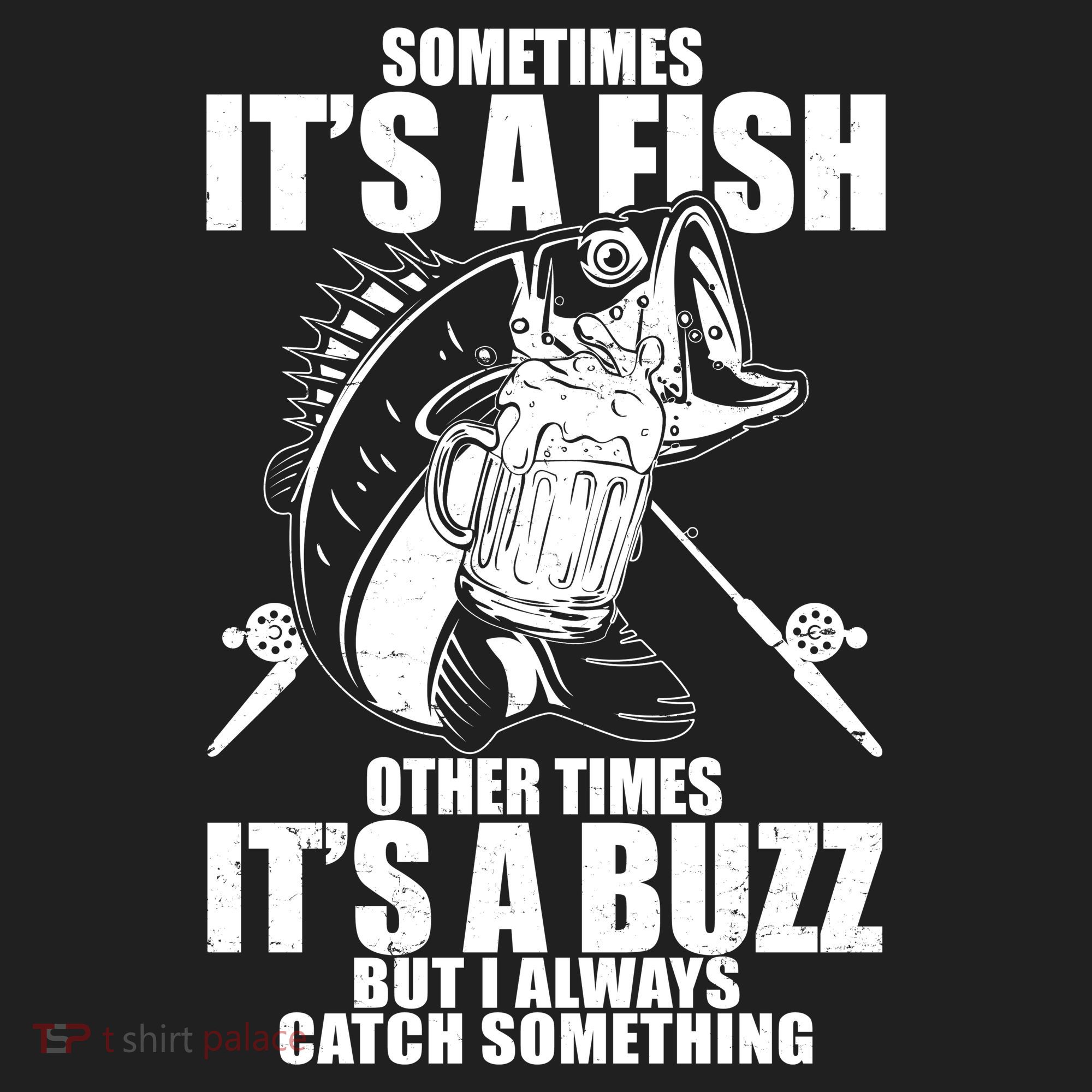 Sometimes It's A Fish Other Times It's A Buzz Golf Towel