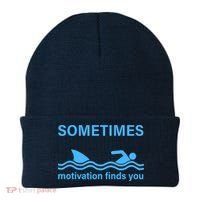 Sometimes Motivation Finds You Beanie thumb 0