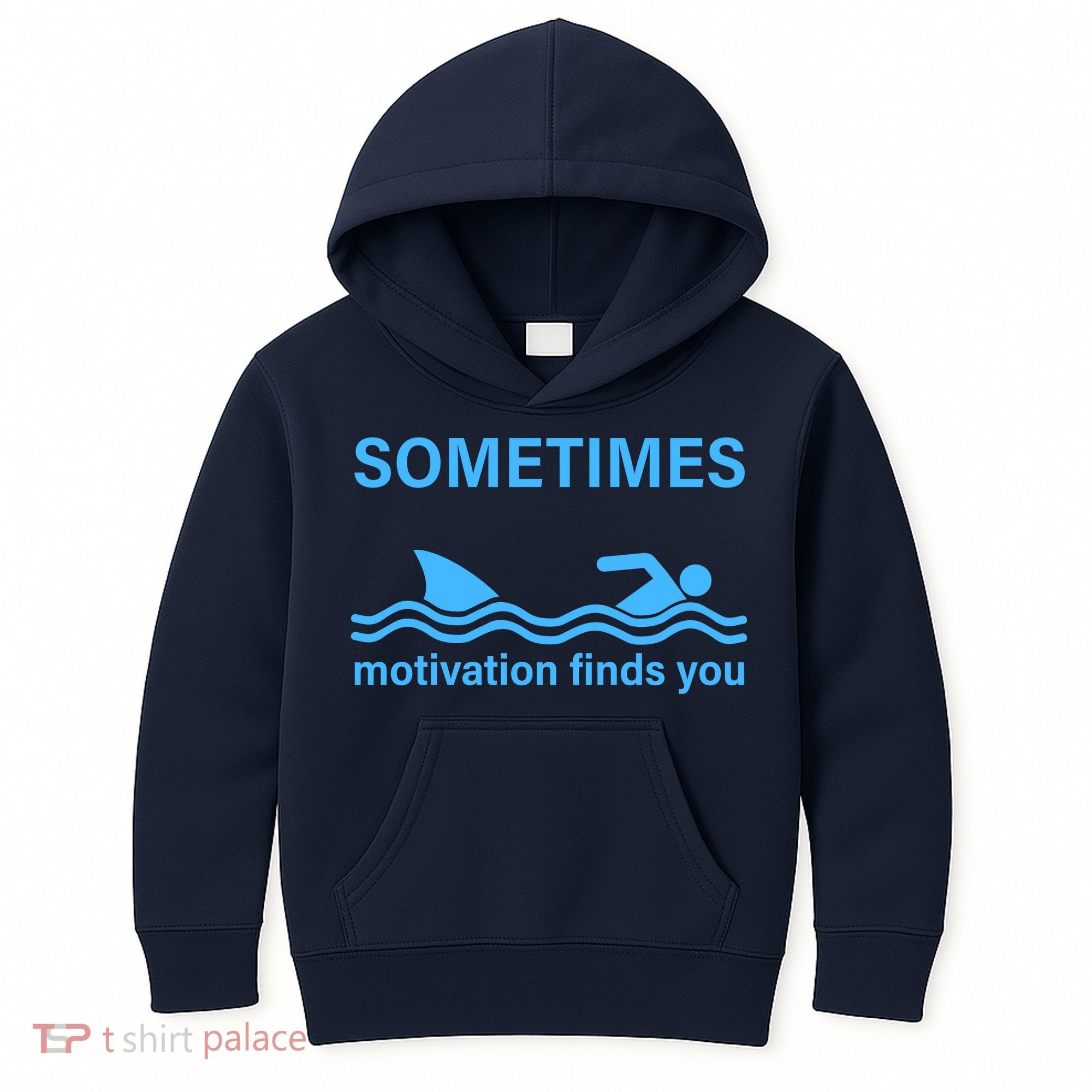 Sometimes Motivation Finds You Kids Hoodie