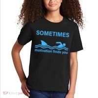 Sometimes Motivation Finds You Kids T-Shirt thumb 2