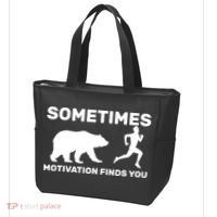 Sometimes Motivation Finds You Bear Tote Bag thumb 3