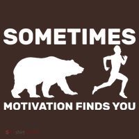 Sometimes Motivation Finds You Bear Apron thumb 3