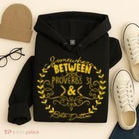 Somewhere Between Proverbs 31 & Beth Dutton Hoodie thumb 4