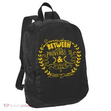 Somewhere Between Proverbs 31 & Beth Dutton Port Authority Crush Ripstop Backpack