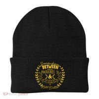 Somewhere Between Proverbs 31 & Beth Dutton Beanie thumb 0