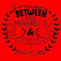 Somewhere Between Proverbs 31 & Beth Dutton Santa Hat thumb 1