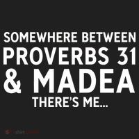 Somewhere between proverbs 31 And Madea There's Me Golf Towel thumb 3