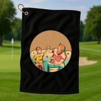 Son And Dad Gamer Golf Towel thumb 1