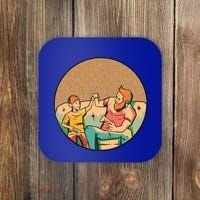 Son And Dad Gamer Coaster thumb 0