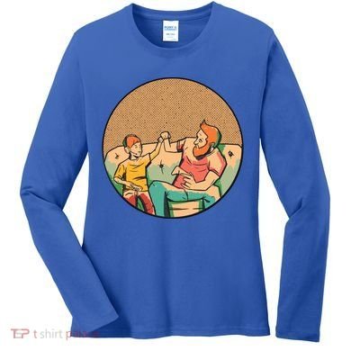 Son And Dad Gamer Women's Long Sleeve Shirt
