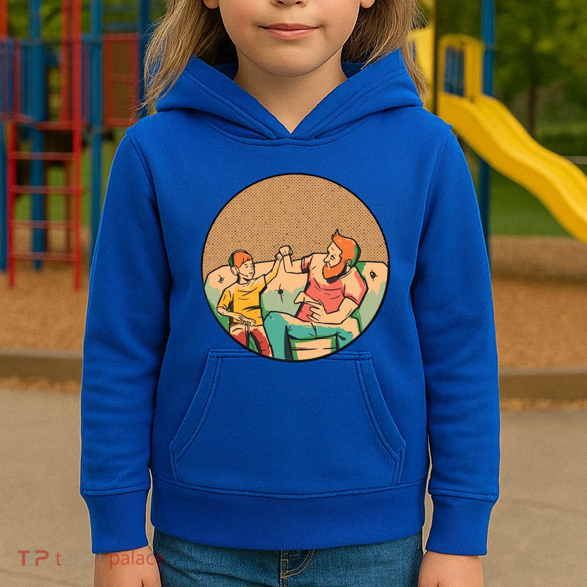Son And Dad Gamer Kids Hoodie