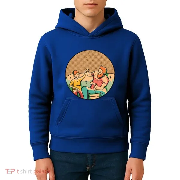 Son And Dad Gamer Kids Hoodie