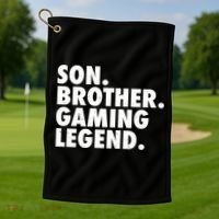 Son Brother Gaming Legend Golf Towel thumb 1