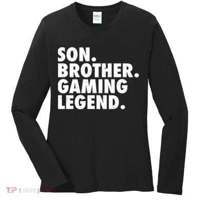 Son Brother Gaming Legend Women's Long Sleeve Shirt