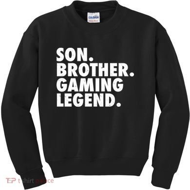 Son Brother Gaming Legend Kids Sweatshirt
