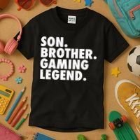 Son Brother Gaming Legend Kids T-Shirt thumb 3