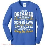Son In Law Of A Freaking Awesome Mother In Law Kids Long Sleeve Shirt thumb 0