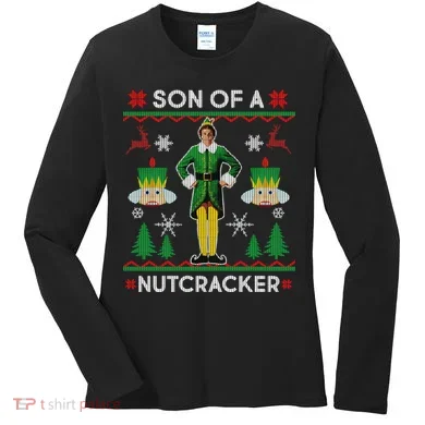 Son Of A Nutcracker Ugly Christmas Women's Long Sleeve Shirt
