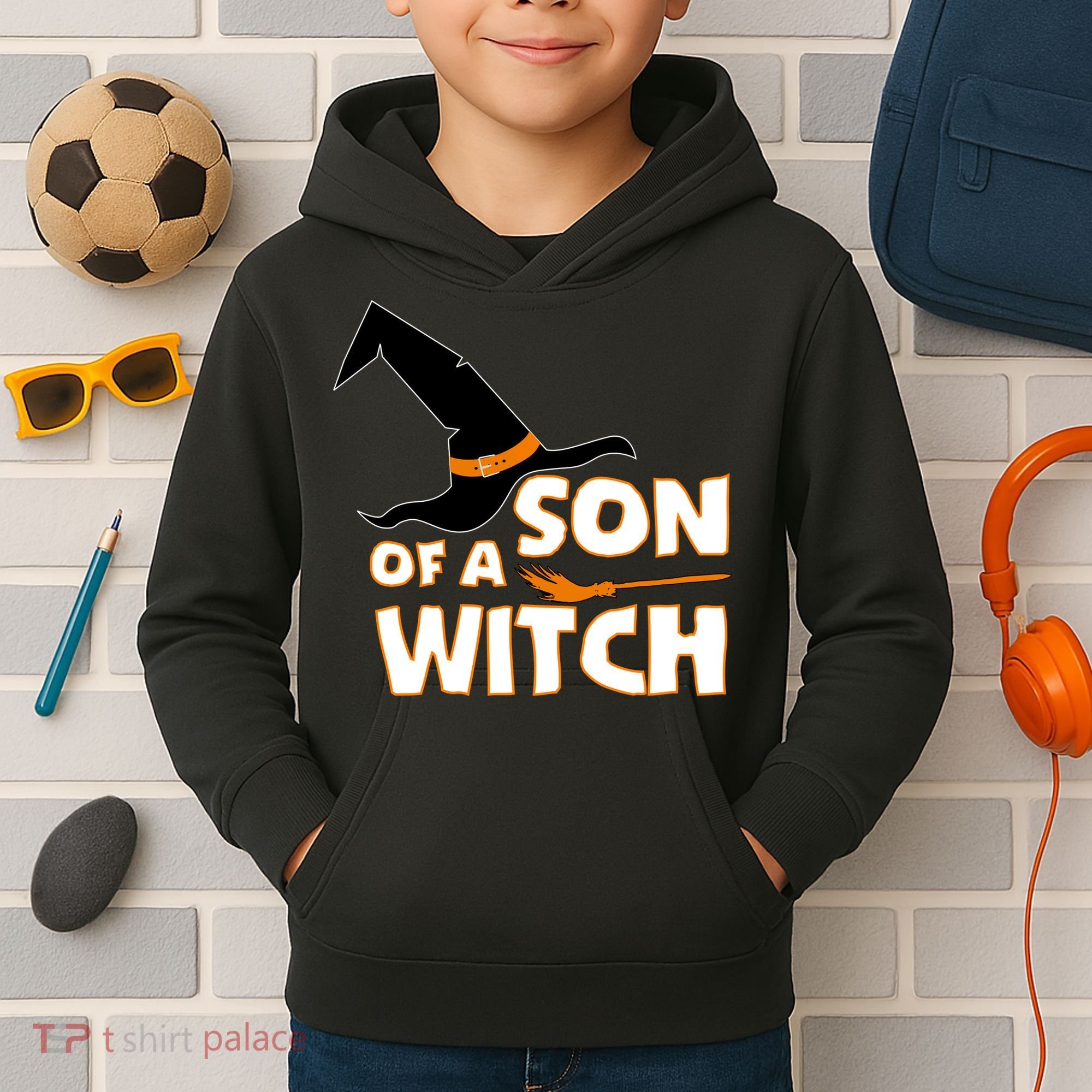 Son Of A Witch Kids Hoodie