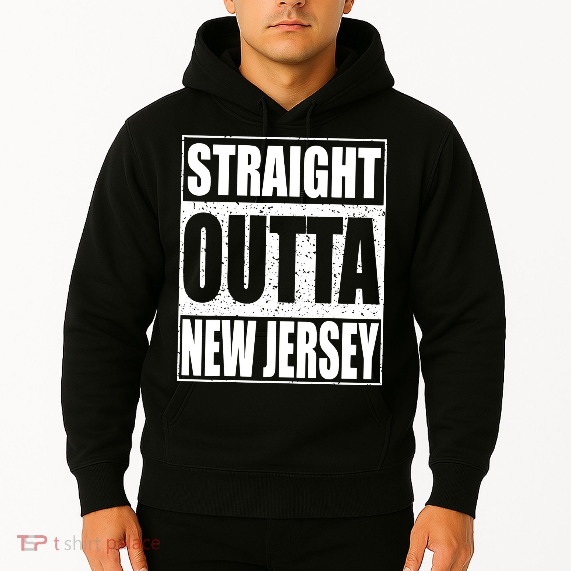 Straight Outta New Jersey Patriotic New Jersey State Hoodie