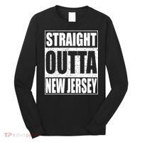 Straight Outta New Jersey Patriotic New Jersey State Long Sleeve Shirt thumb 0