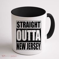 Straight Outta New Jersey Patriotic New Jersey State Coffee Mug thumb 1
