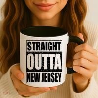 Straight Outta New Jersey Patriotic New Jersey State Coffee Mug thumb 3