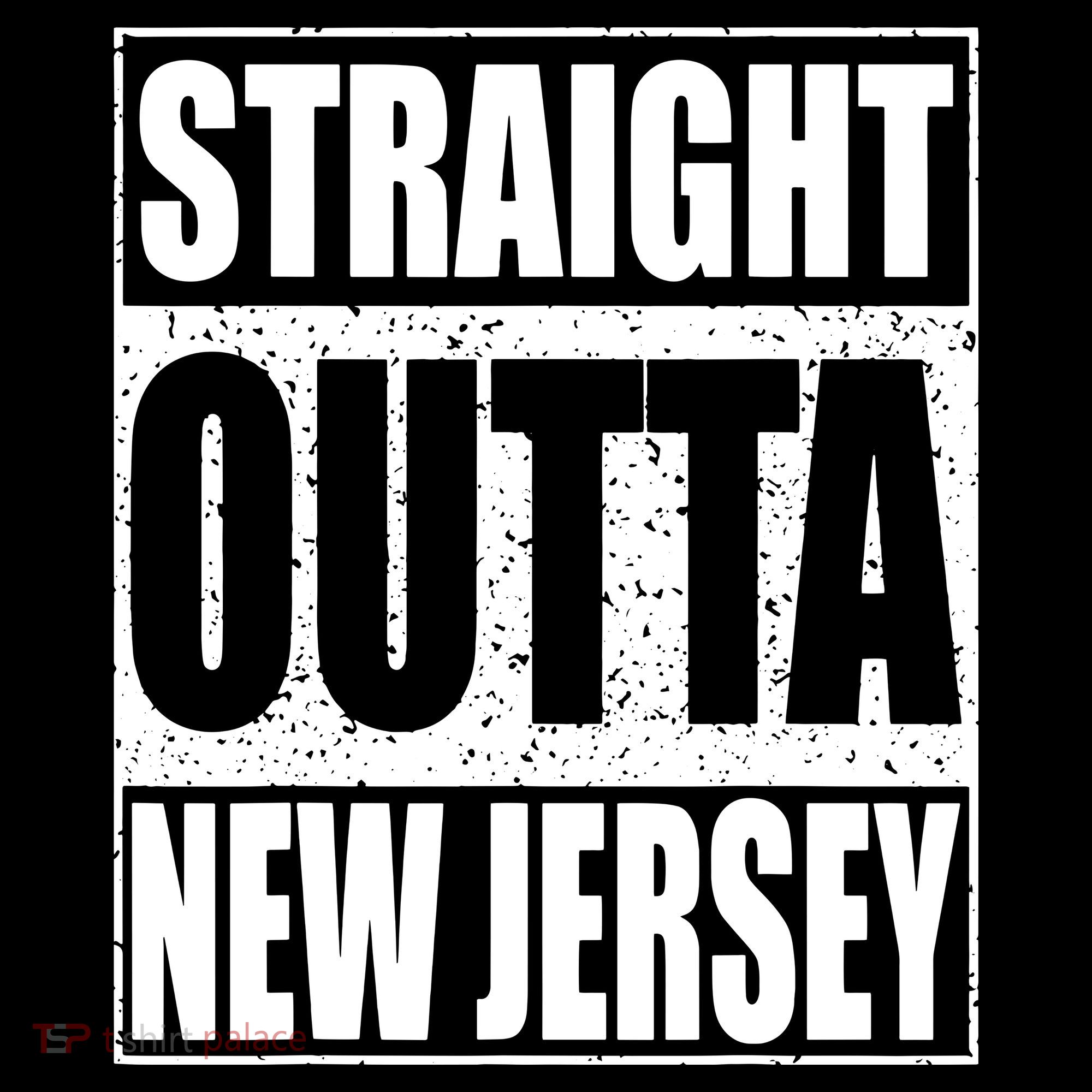 Straight Outta New Jersey Patriotic New Jersey State Women's Hoodie