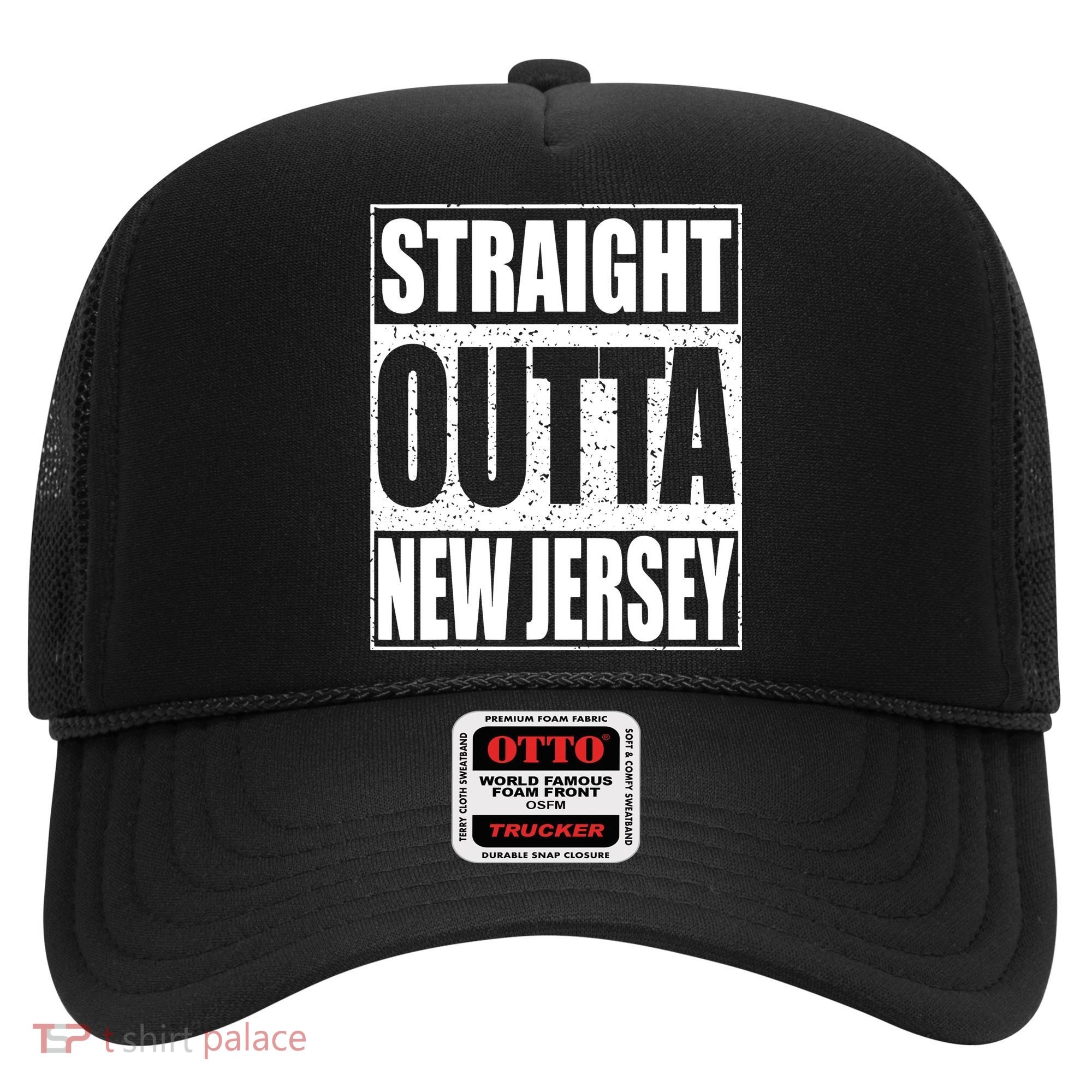 Straight Outta New Jersey Patriotic New Jersey State Hat