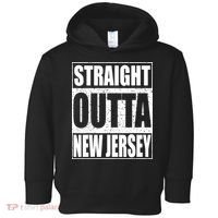 Straight Outta New Jersey Patriotic New Jersey State Toddler Hoodie thumb 0