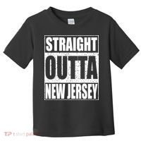 Straight Outta New Jersey Patriotic New Jersey State Toddler T-Shirt thumb 0