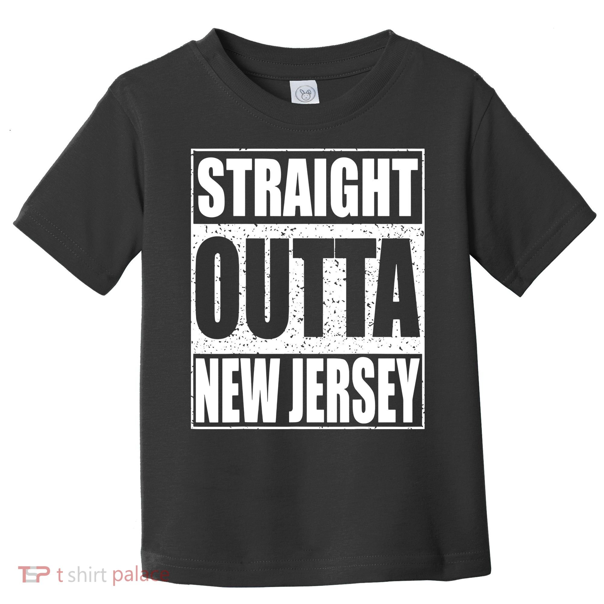 Straight Outta New Jersey Patriotic New Jersey State Toddler T-Shirt