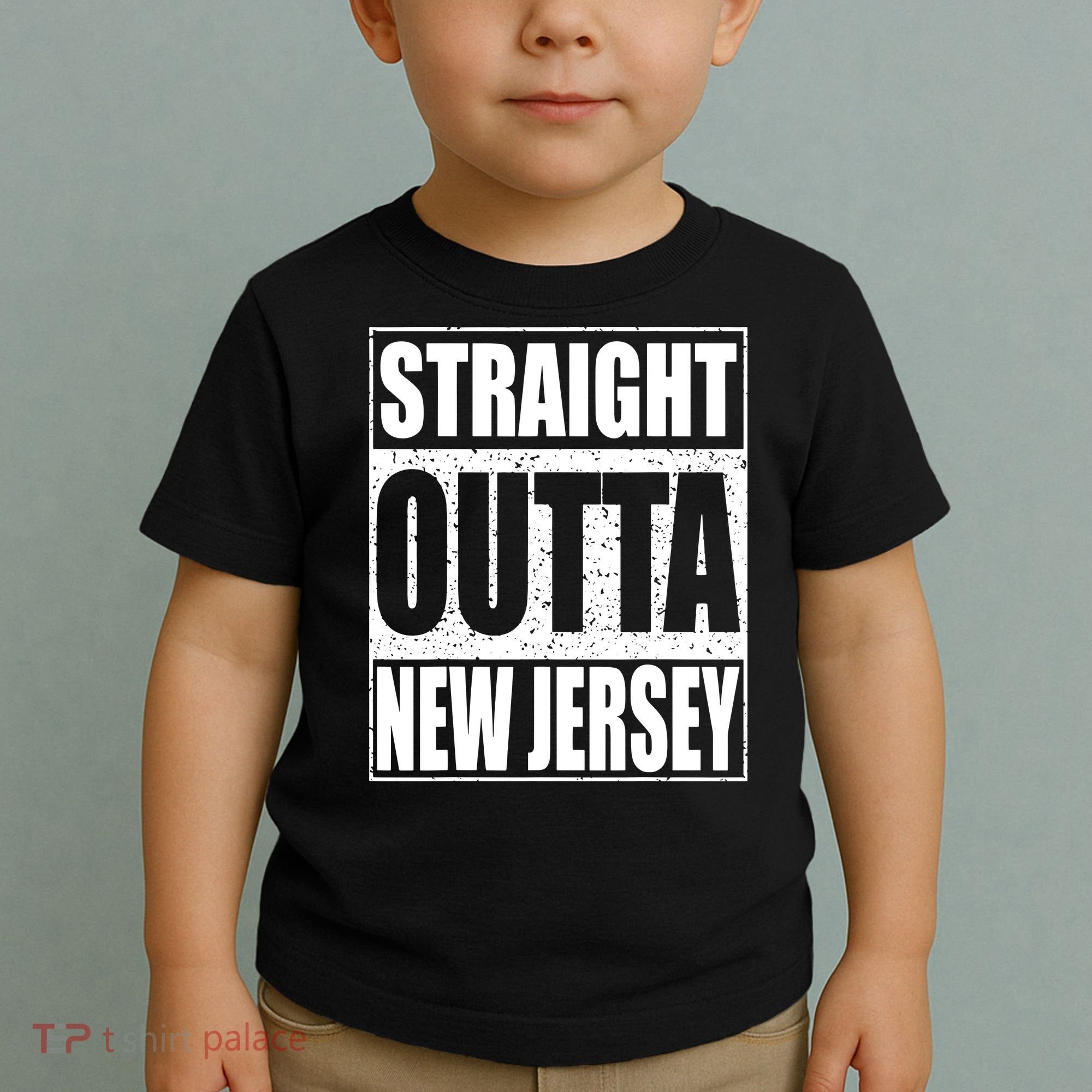 Straight Outta New Jersey Patriotic New Jersey State Toddler T-Shirt