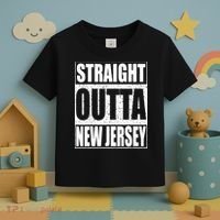 Straight Outta New Jersey Patriotic New Jersey State Toddler T-Shirt thumb 3