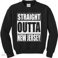Straight Outta New Jersey Patriotic New Jersey State Kids Sweatshirt thumb 0