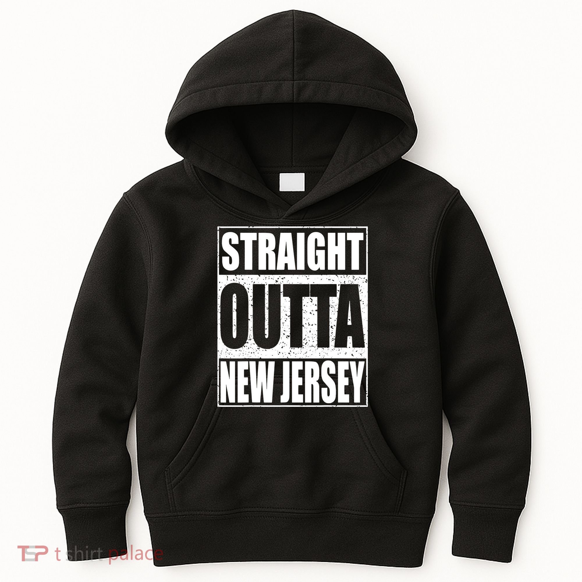 Straight Outta New Jersey Patriotic New Jersey State Kids Hoodie