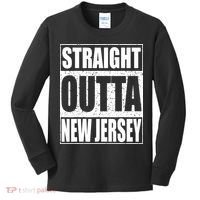 Straight Outta New Jersey Patriotic New Jersey State Kids Long Sleeve Shirt thumb 0