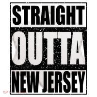 Straight Outta New Jersey Patriotic New Jersey State Ceramic Ornament thumb 2