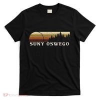 Suny Oswego Ny Vintage Evergreen Sunset Eighties Retro T-Shirt thumb 0