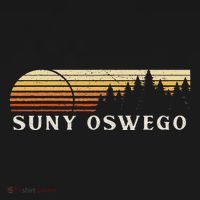 Suny Oswego Ny Vintage Evergreen Sunset Eighties Retro T-Shirt thumb 7