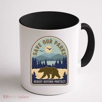 Save Our National Parks Defund Doge Parks Not Profits Coffee Mug thumb 1