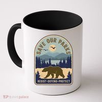 Save Our National Parks Defund Doge Parks Not Profits Coffee Mug thumb 0