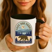 Save Our National Parks Defund Doge Parks Not Profits Coffee Mug thumb 3