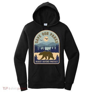 Save Our National Parks Defund Doge Parks Not Profits Women's Hoodie